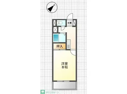 アルトゥーラ(1K/3階)の間取り写真