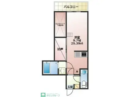 ベストステージ新狭山I(ワンルーム/2階)の間取り写真