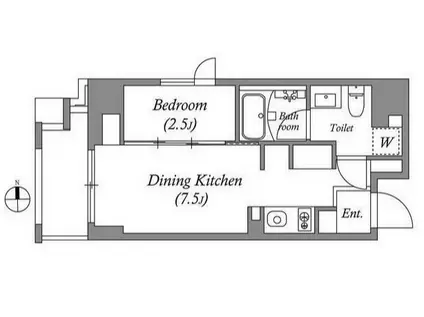ASTILE秋葉原 ASTILE秋葉原(1DK/7階)の間取り写真