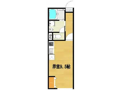 プライムマリーナ(ワンルーム/1階)の間取り写真