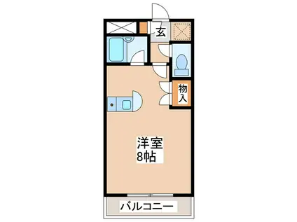 メゾンPAX(ワンルーム/3階)の間取り写真