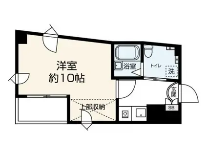 スタジオフラッグ(1K/3階)の間取り写真