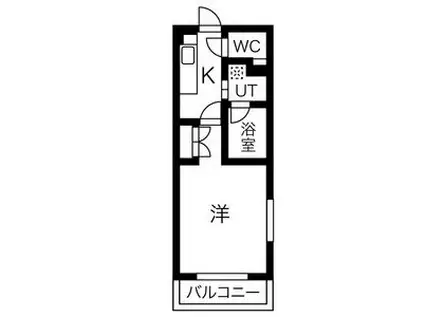 タウンライフ藤が丘東(1K/3階)の間取り写真