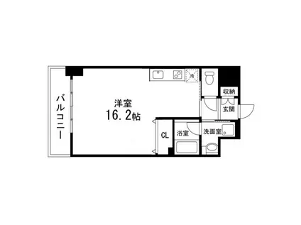 ルキシア大町西公園(ワンルーム/9階)の間取り写真