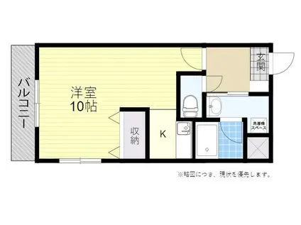 ソフィアトモエ(1K/3階)の間取り写真