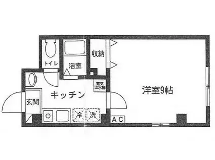 アパートメント両国緑(1K/3階)の間取り写真