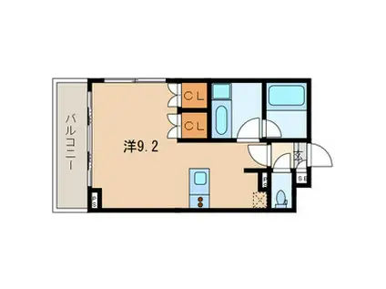 グランガーデン II(ワンルーム/3階)の間取り写真