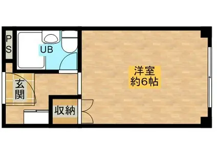 メゾンモアー(1K/2階)の間取り写真