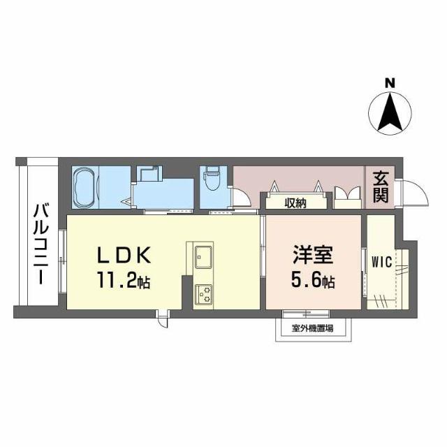 ハルミエールII(1LDK/3階)の間取り写真
