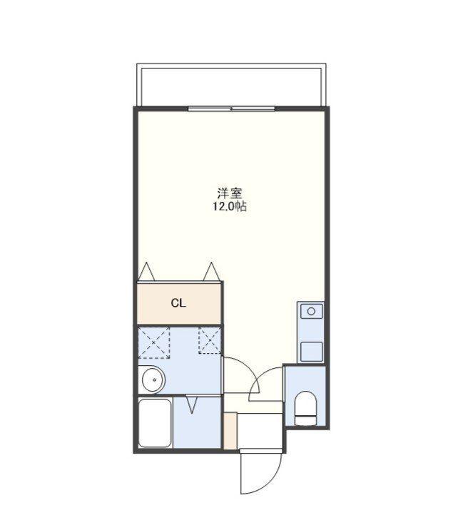 サンコー雅(ワンルーム/4階)の間取り写真