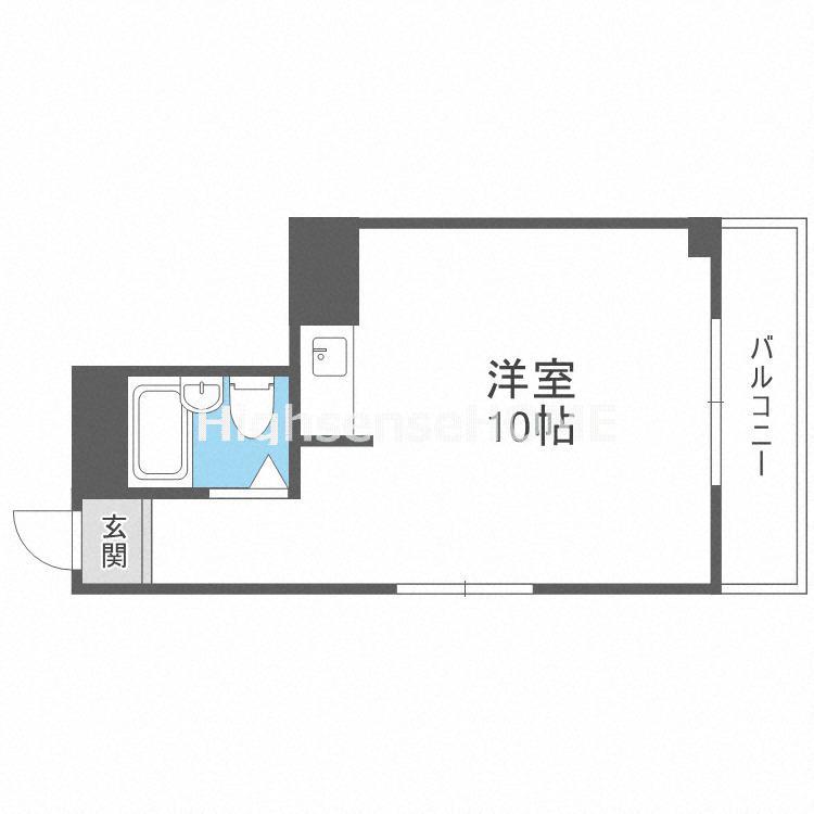エムロード関目(ワンルーム/3階)の間取り写真