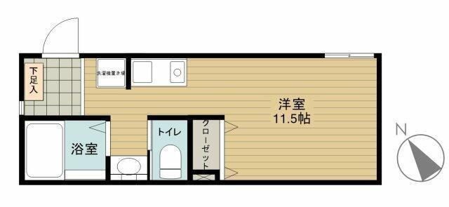 ラーク町田2(ワンルーム/3階)の間取り写真