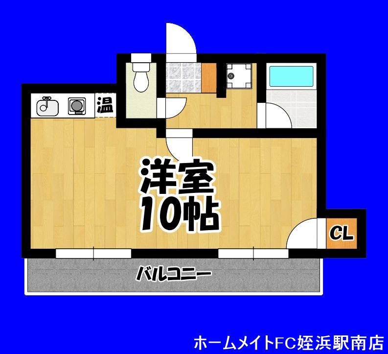 パンルネックス・マリンクリスタル(ワンルーム/1階)の間取り写真