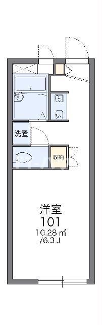 レオパレスFAVOR GROVEII(1K/2階)の間取り写真