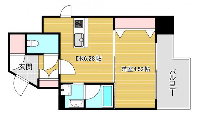 DA VINCHI(1DK/10階)の間取り写真