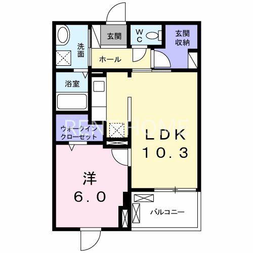 ブライトレジデンス(1LDK/1階)の間取り写真
