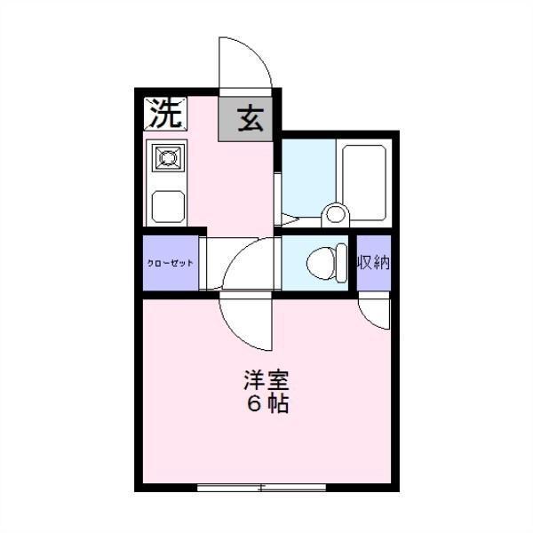 NIビル(1K/3階)の間取り写真