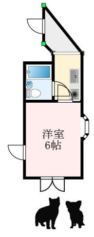 第7セイワコート(1K/3階)の間取り写真