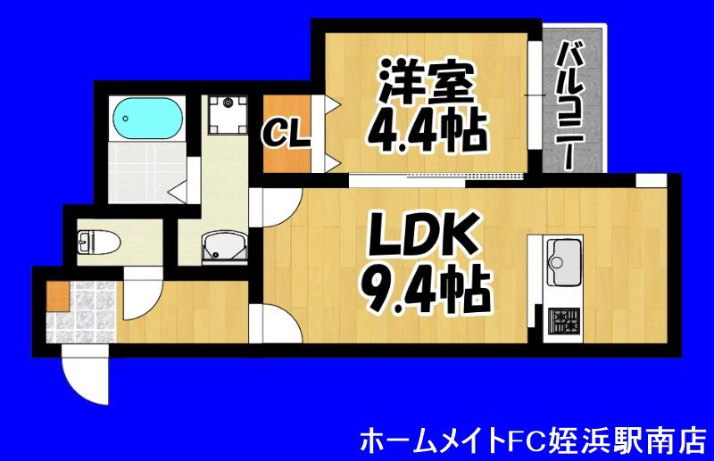 フォレスト横浜(1LDK/1階)の間取り写真