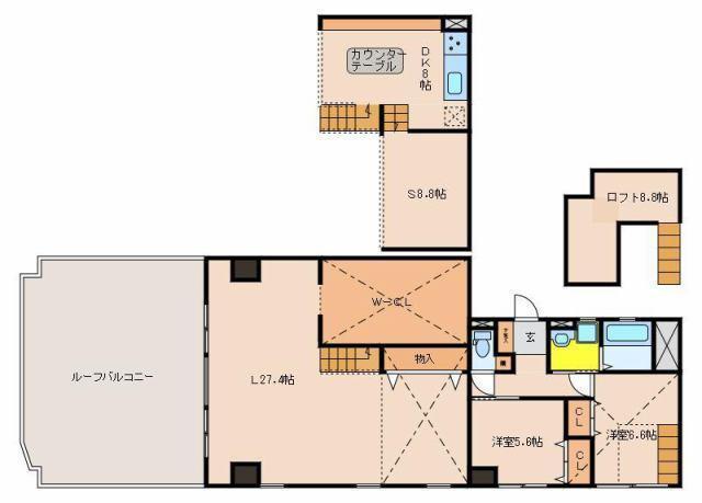 レスペランス船塚(3SLDK/7階)の間取り写真