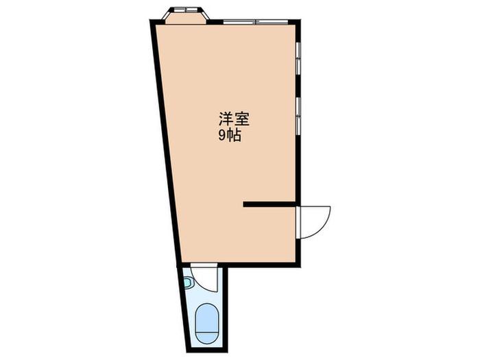 ハイツアミーナ(ワンルーム/1階)の間取り写真