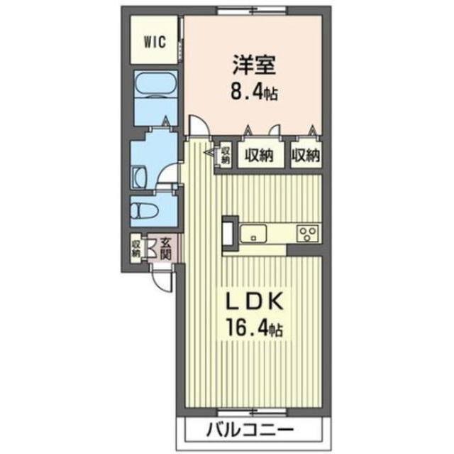 サンヒルズ坂本(1LDK/1階)の間取り写真