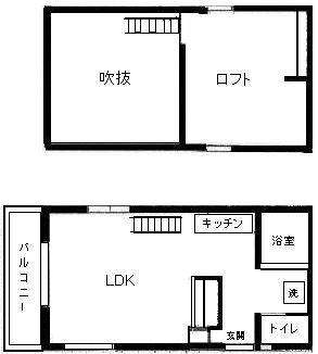 アフェット津田沼ミューズ(ワンルーム/2階)の間取り写真