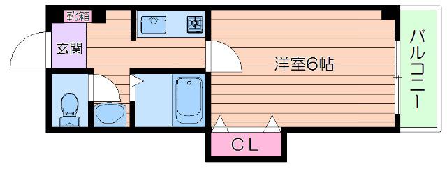 アーサー永井(1K/3階)の間取り写真