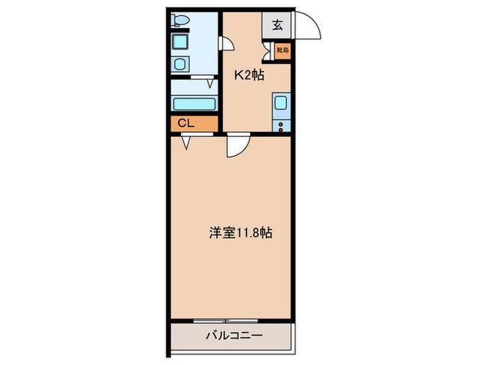 GRAN PASEO文京小日向(1K/3階)の間取り写真