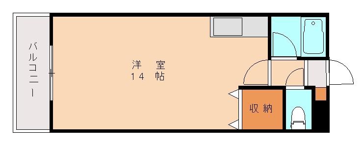 都レオポリス(ワンルーム/4階)の間取り写真