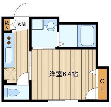 アーク中村橋(1K/2階)の間取り写真