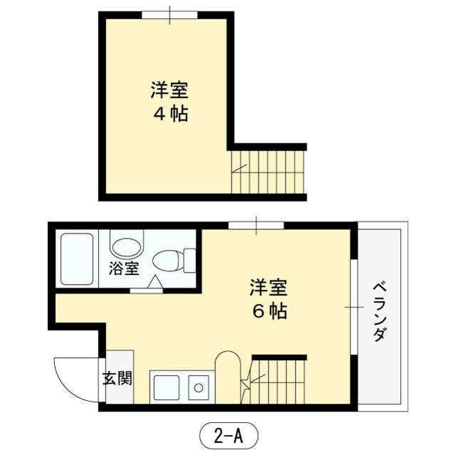 エルカンポ(ワンルーム/2階)の間取り写真