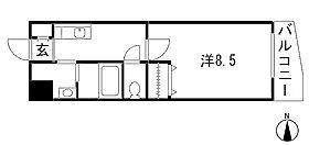 モラリエ西高蔵(1K/1階)の間取り写真