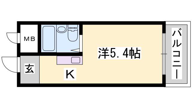 しらさぎメモリアル(1K/4階)の間取り写真