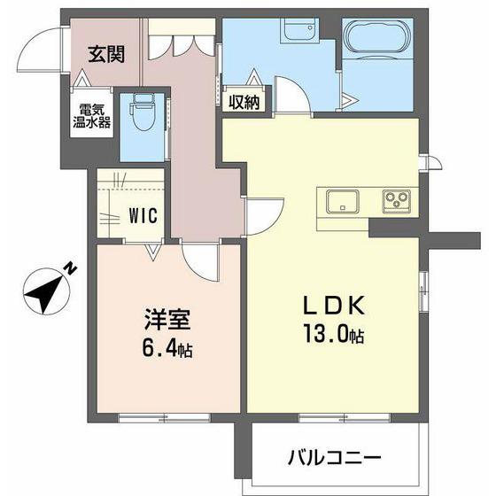 アニマート(1LDK/1階)の間取り写真