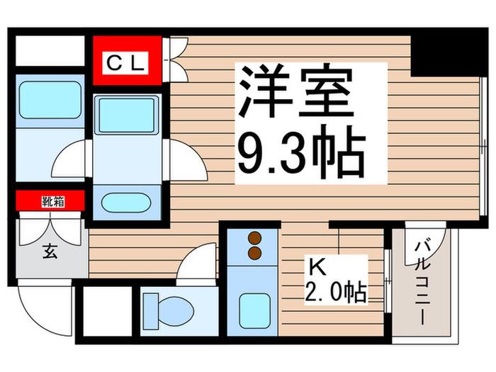 コーポ向島(ワンルーム/10階)の間取り写真