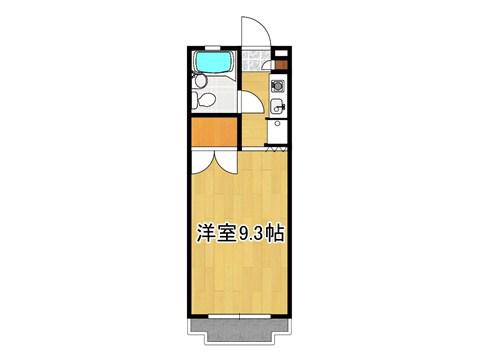 コーポキミヒロ(1K/2階)の間取り写真