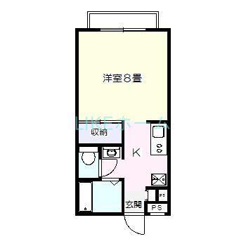 イリーデ(1K/2階)の間取り写真