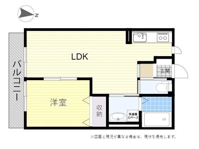 レジデンス(1LDK/1階)の間取り写真