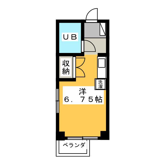 TR新丸子マンション(ワンルーム/4階)の間取り写真
