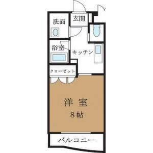 フォンテーヌマンション(1K/3階)の間取り写真
