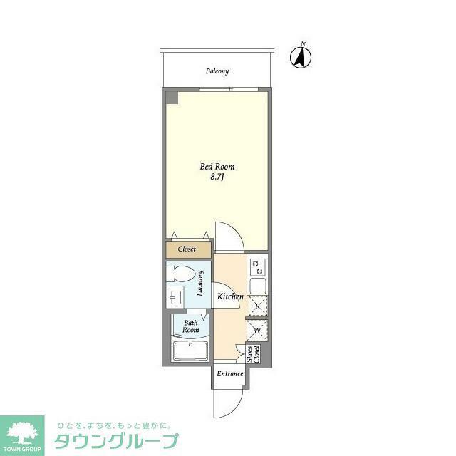 ドゥーエ成増(1K/1階)の間取り写真