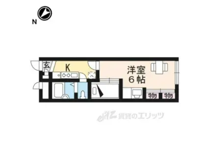 レオパレスレークサイド岡本(1K/2階)の間取り写真