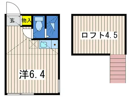 ユナイト井土ヶ谷オブリガード(ワンルーム/2階)の間取り写真