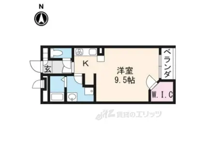 レオネクスト園部木崎町(1K/1階)の間取り写真