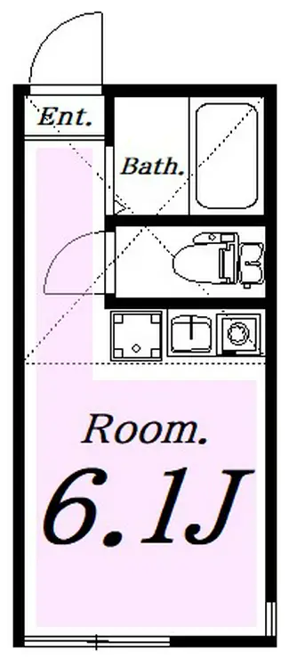 ユナイト衣笠 パトリシアの瞳 1階階 間取り
