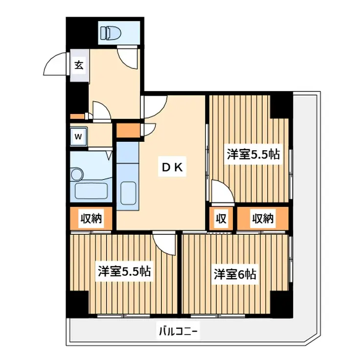 トーカン伊勢佐木町キャステール 5階階 間取り