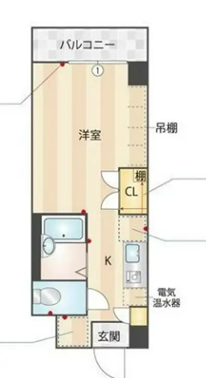 ドミトリー白根 3階階 間取り