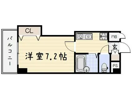 アクス敷島21(1K/5階)の間取り写真