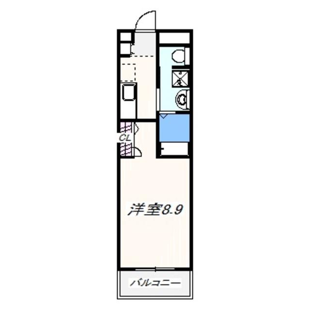 フォレストインサイドV(1K/4階)の間取り写真
